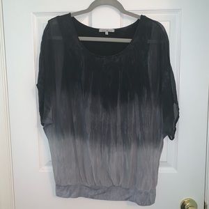 Red Haute ombré top